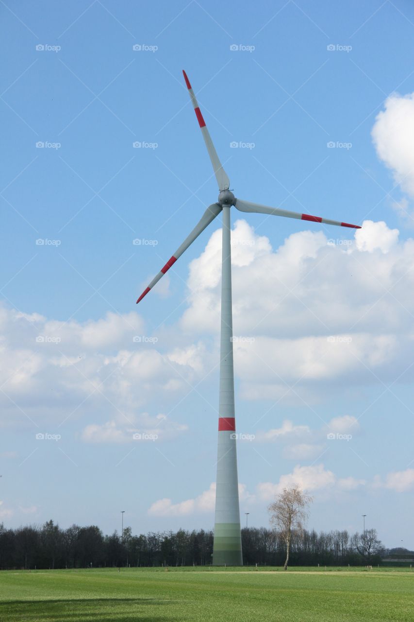 Windmill in the shadow