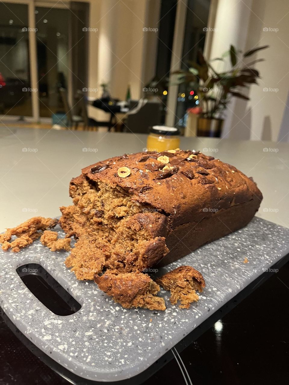 Crumbly banana bread