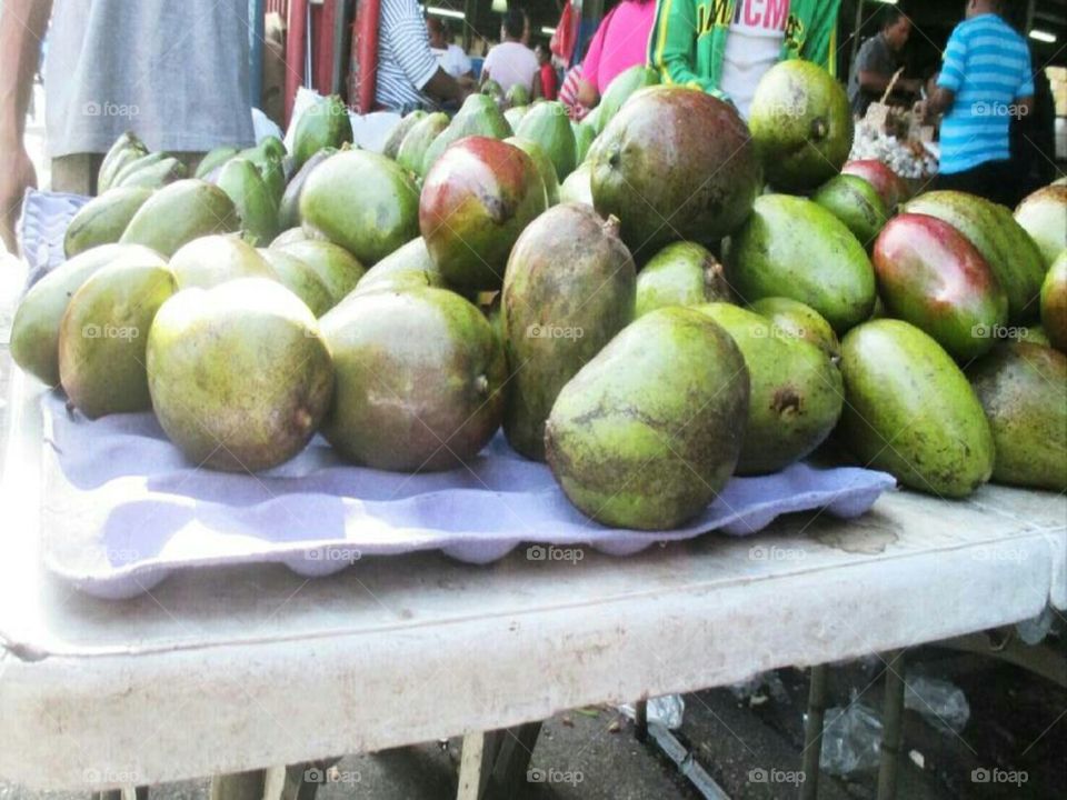 Mangoes at the local market