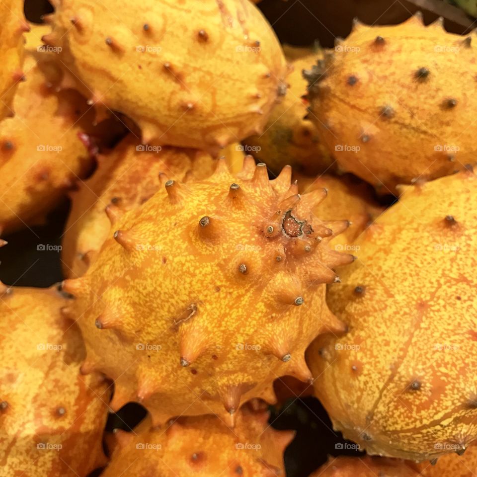 Group of Kiwano (Horned Melon)