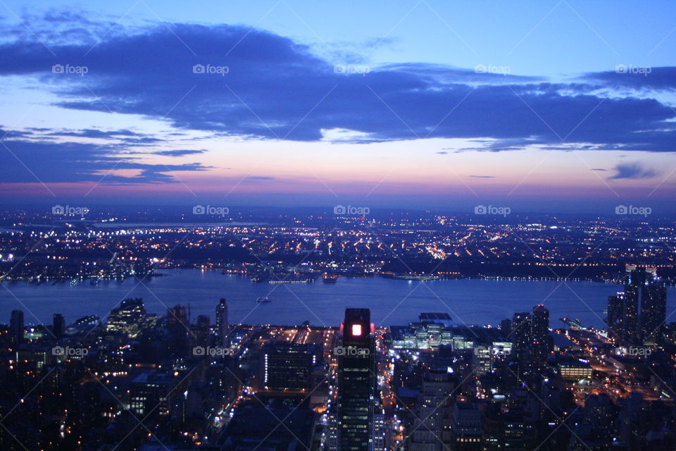 new york. bird's eye view