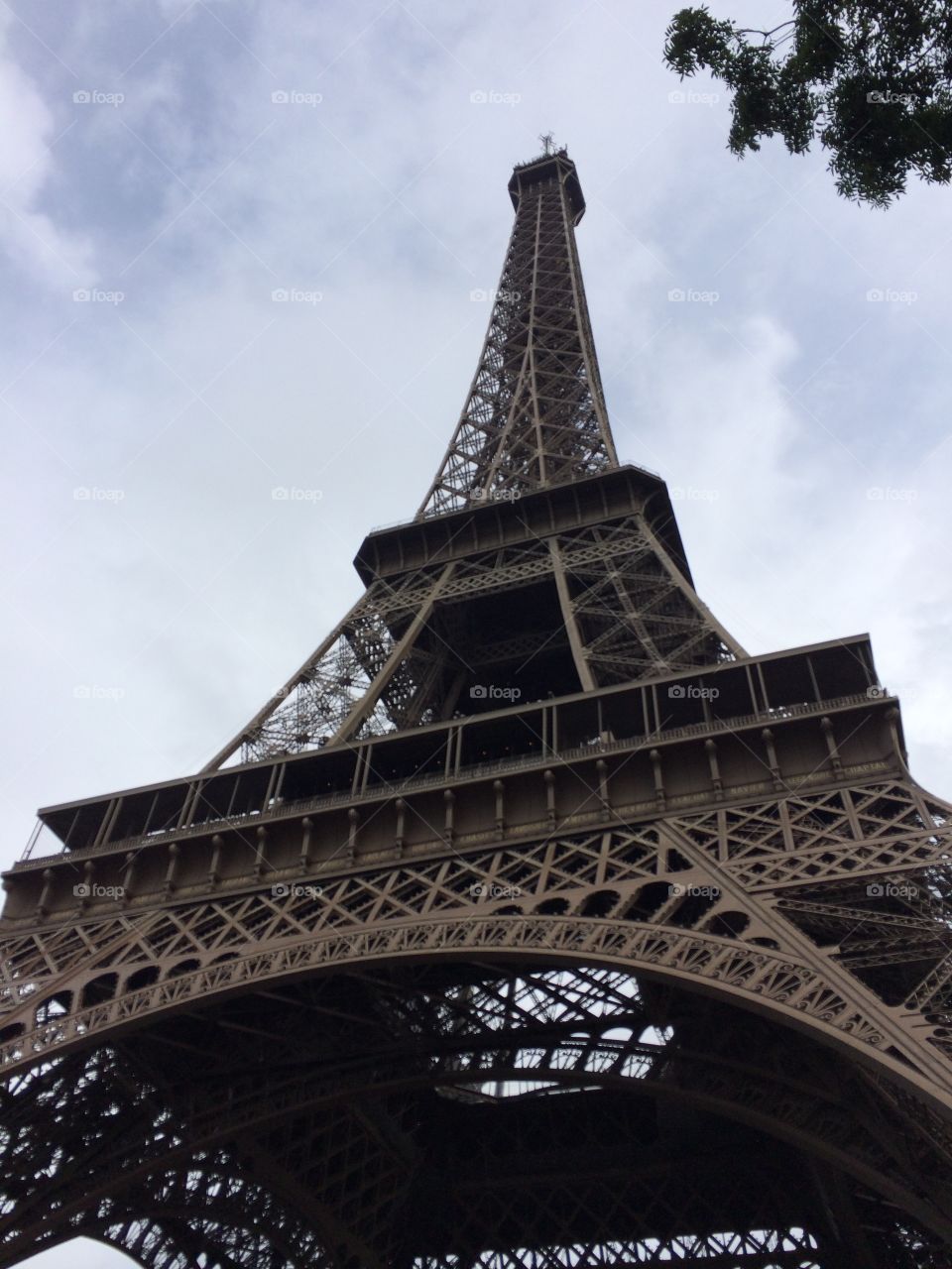 Eiffel Tower in July . Original picture of the Eiffel Tower in Paris, France! Taken in July 2014 on an IPhone 5s 