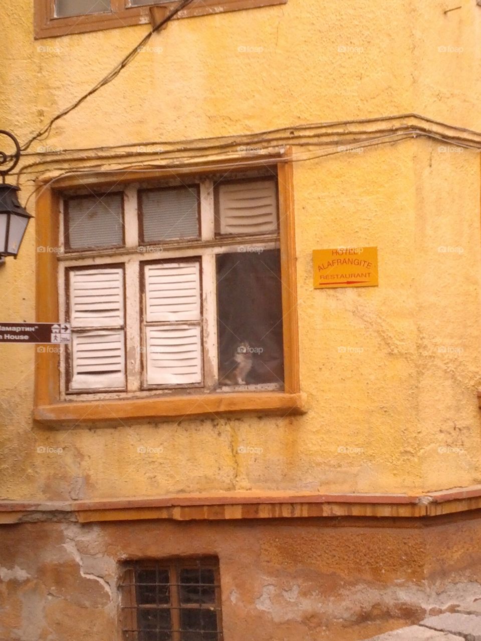 An old yellow building