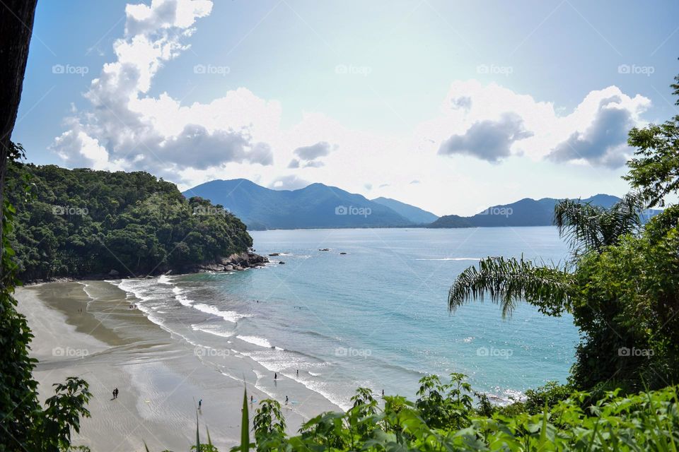 Beach Ubatuba SP BRAZIL