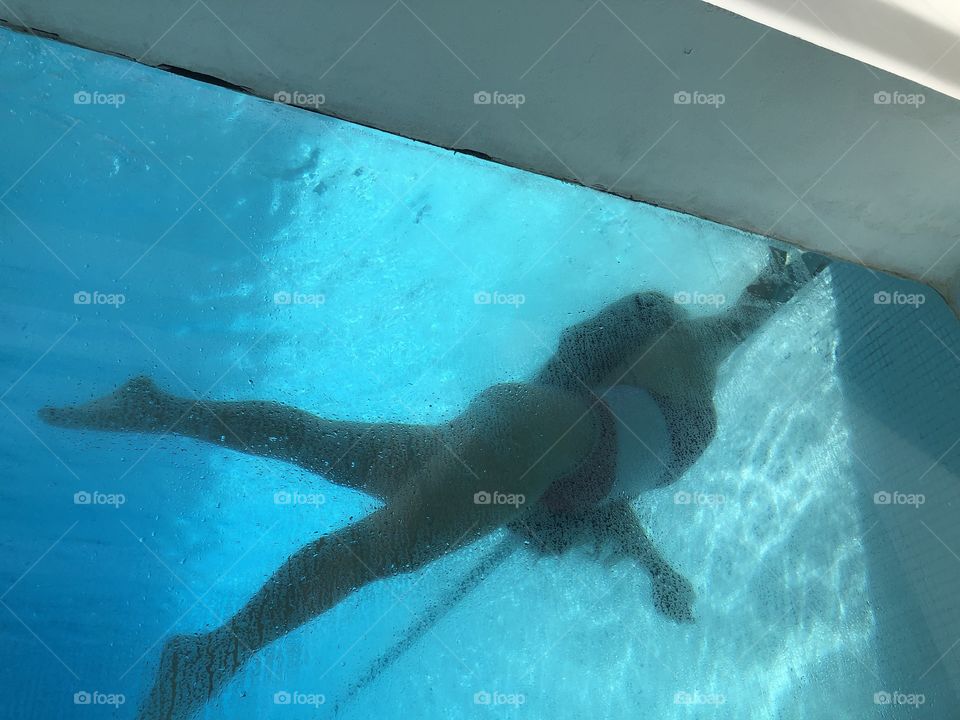 Underwater interesting angle Leg photo