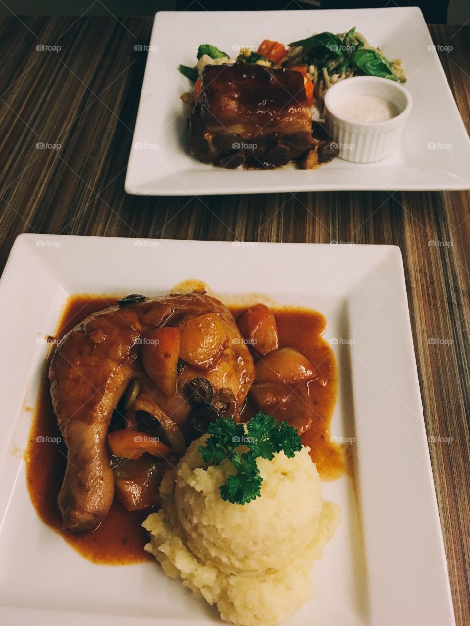 Late dinner after work