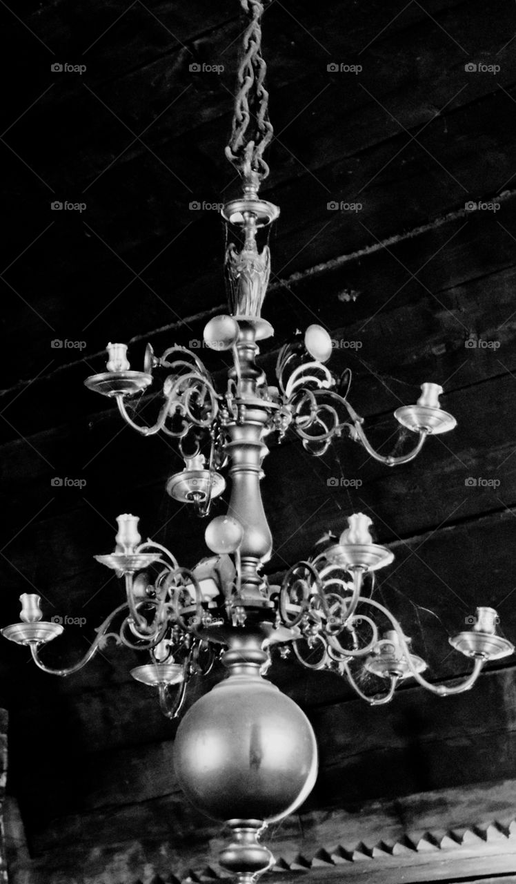 Old chandelier