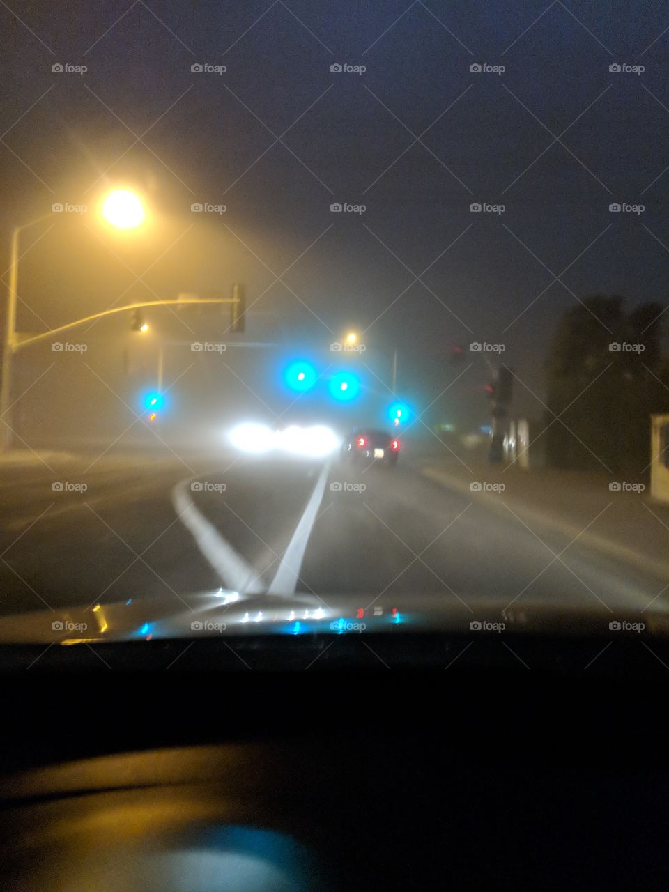 driving through a duststorm