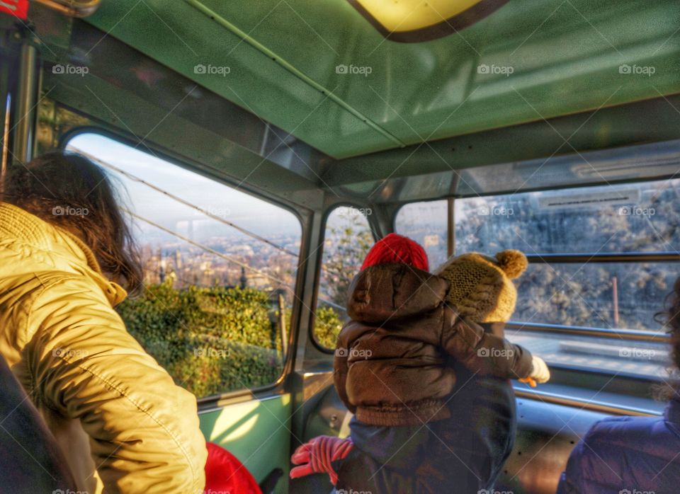 Bergamo, Italy. Funicular Fun