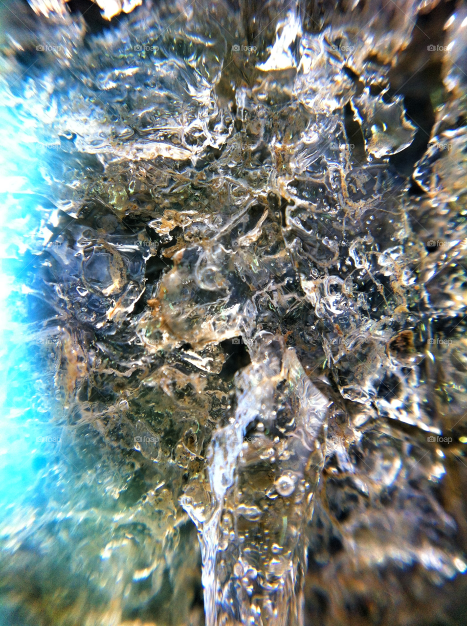 porthcawl blue water ice by Ezrahames