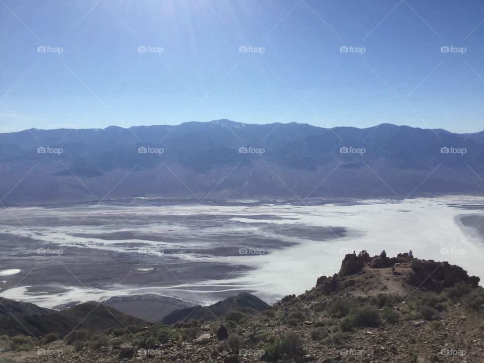 The salt deposits of Death Valley California