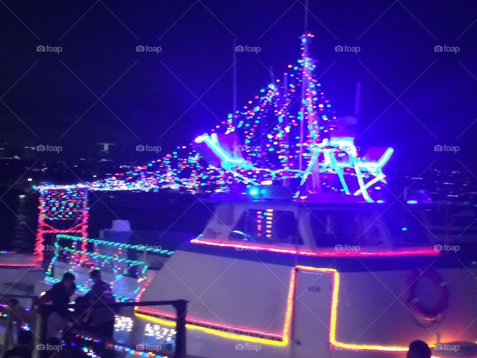 Xmas boat parade 