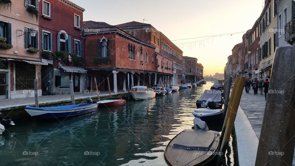 Tramonto sull'isola di Murano, Venezia