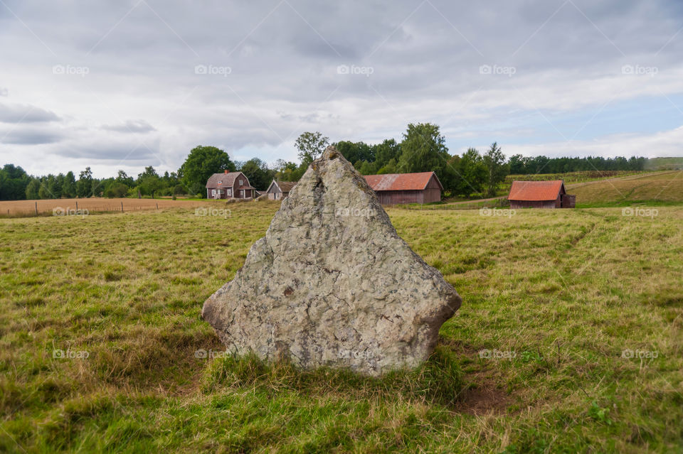 Little known ancient burial ground in Ekornavallen. Sweden. Europe. Older than the famous Stonehange.