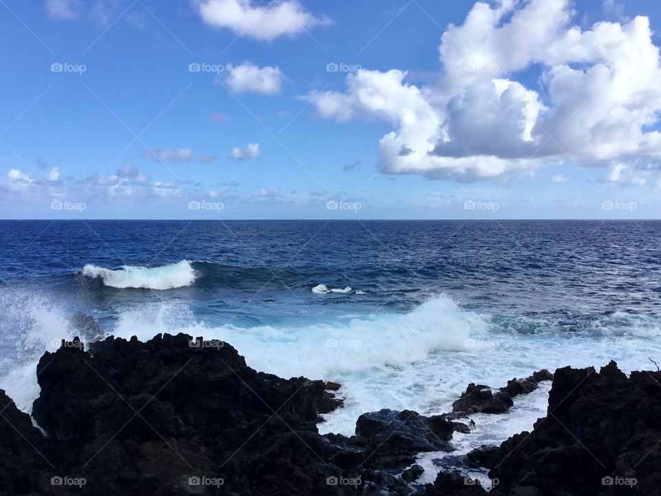 Waves on the lava