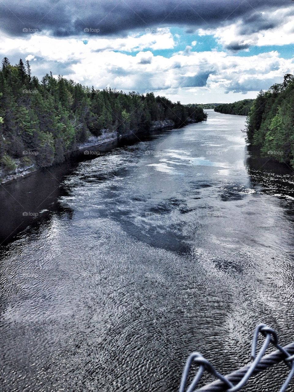 A View from the Suspension Bridge
