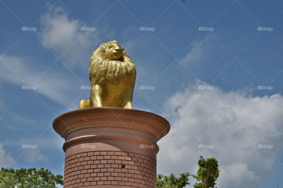 Lion statue