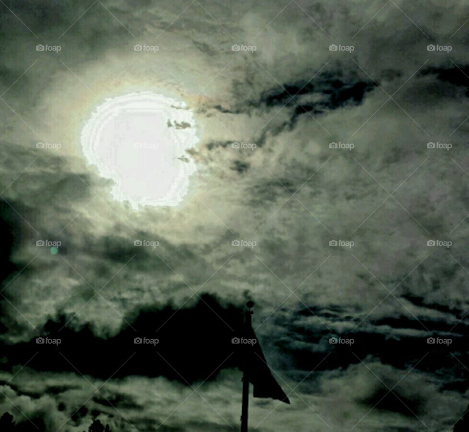 post office. afternoon before the storm