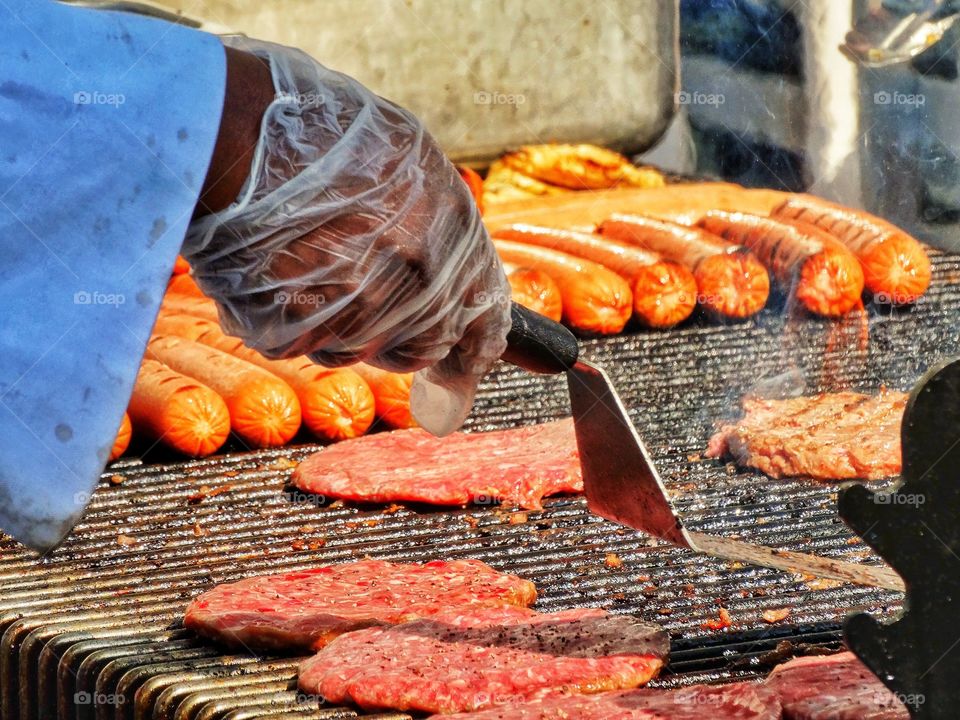 Grilling Meat