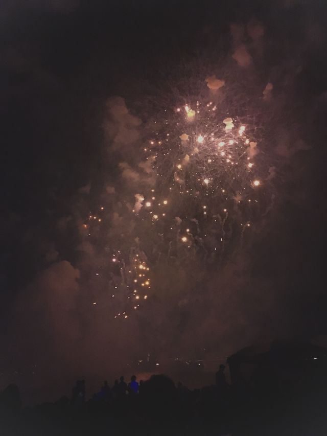 Lingering smoke after a night of fireworks in Australia’s Capital.