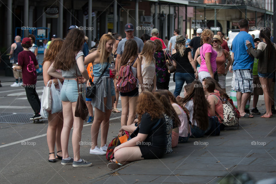 People, Street, Child, Group, City