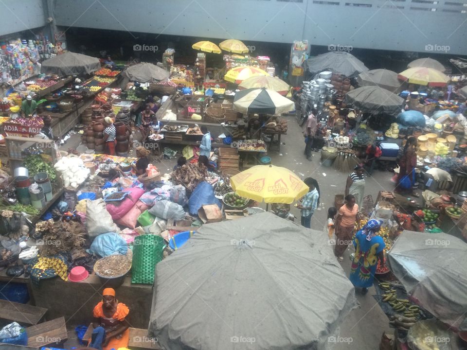 Marketplace in Ivory Coast 