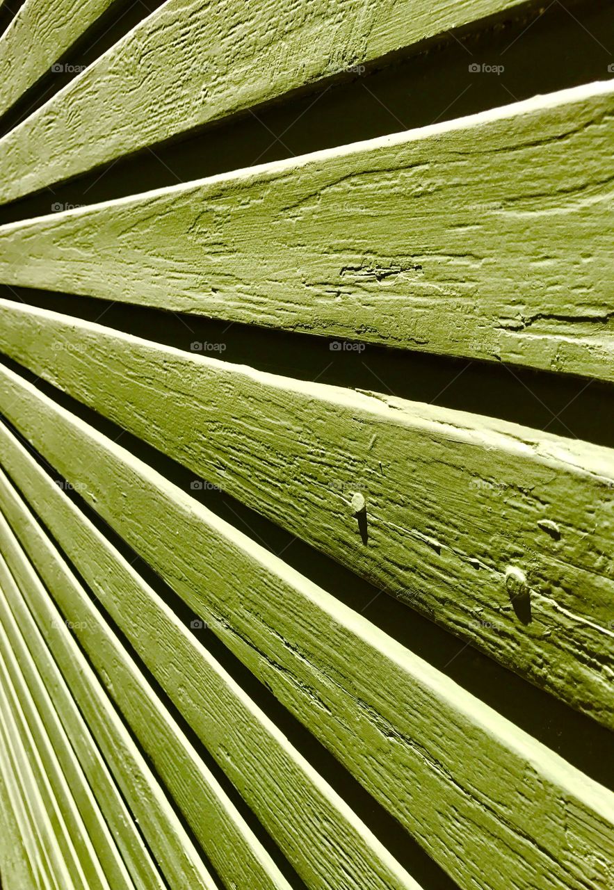 Lime Green Painted Wood