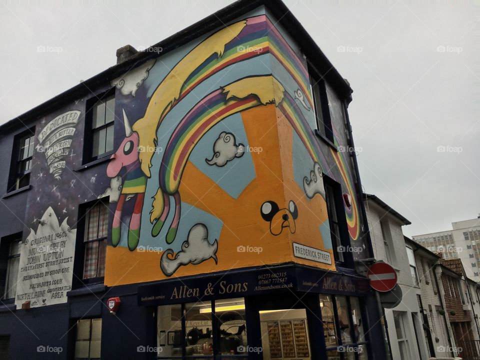 Street art in Brighton, England
