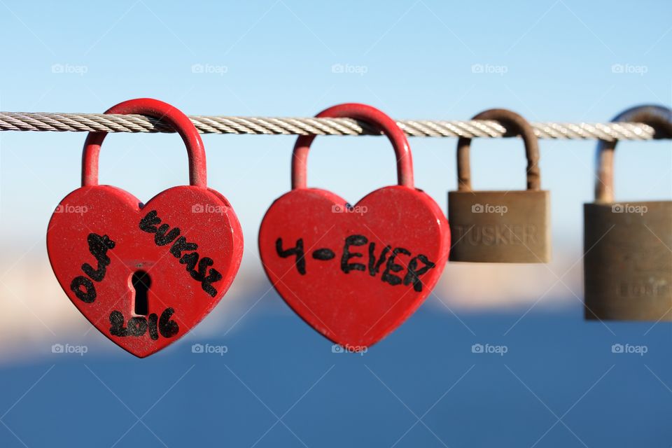 Padlocks, love in the air
