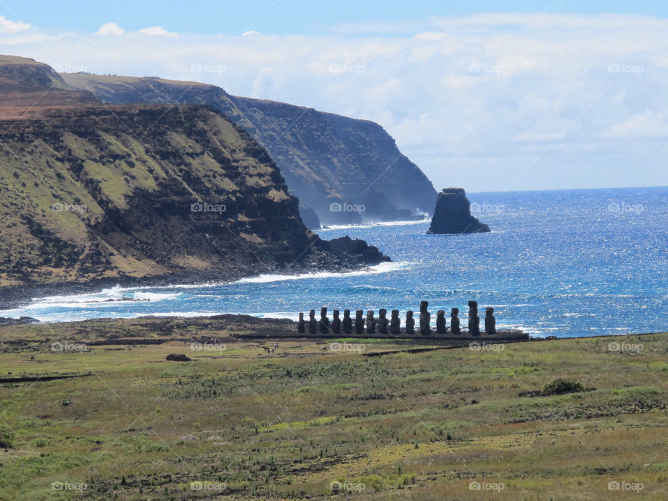 chile moai easter island rapa nui by jpt4u