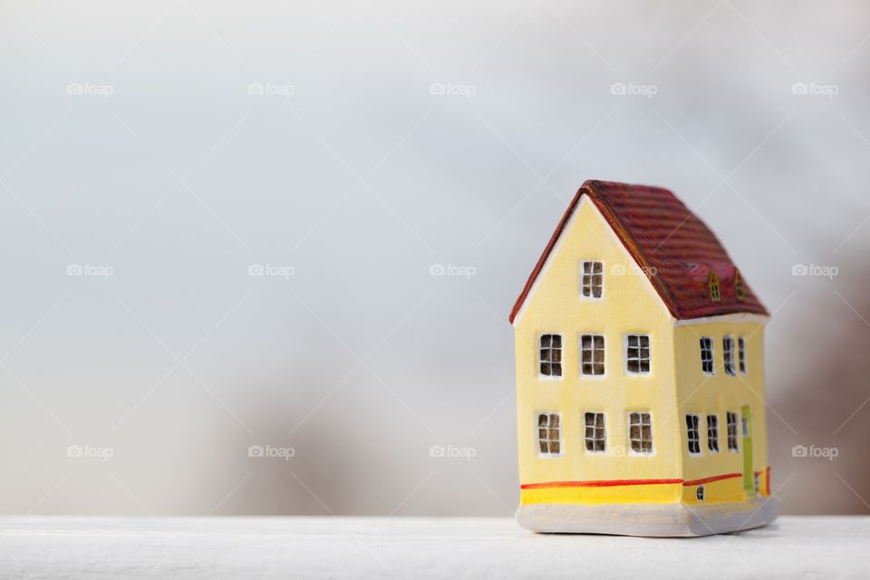 House. Model house on white background