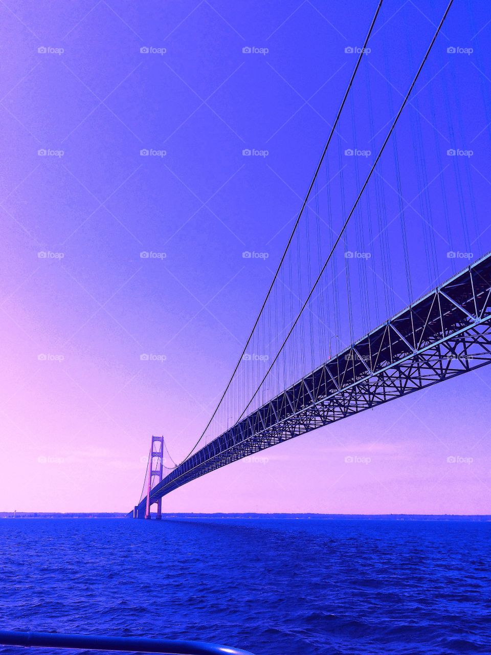 View of mackinac bridge