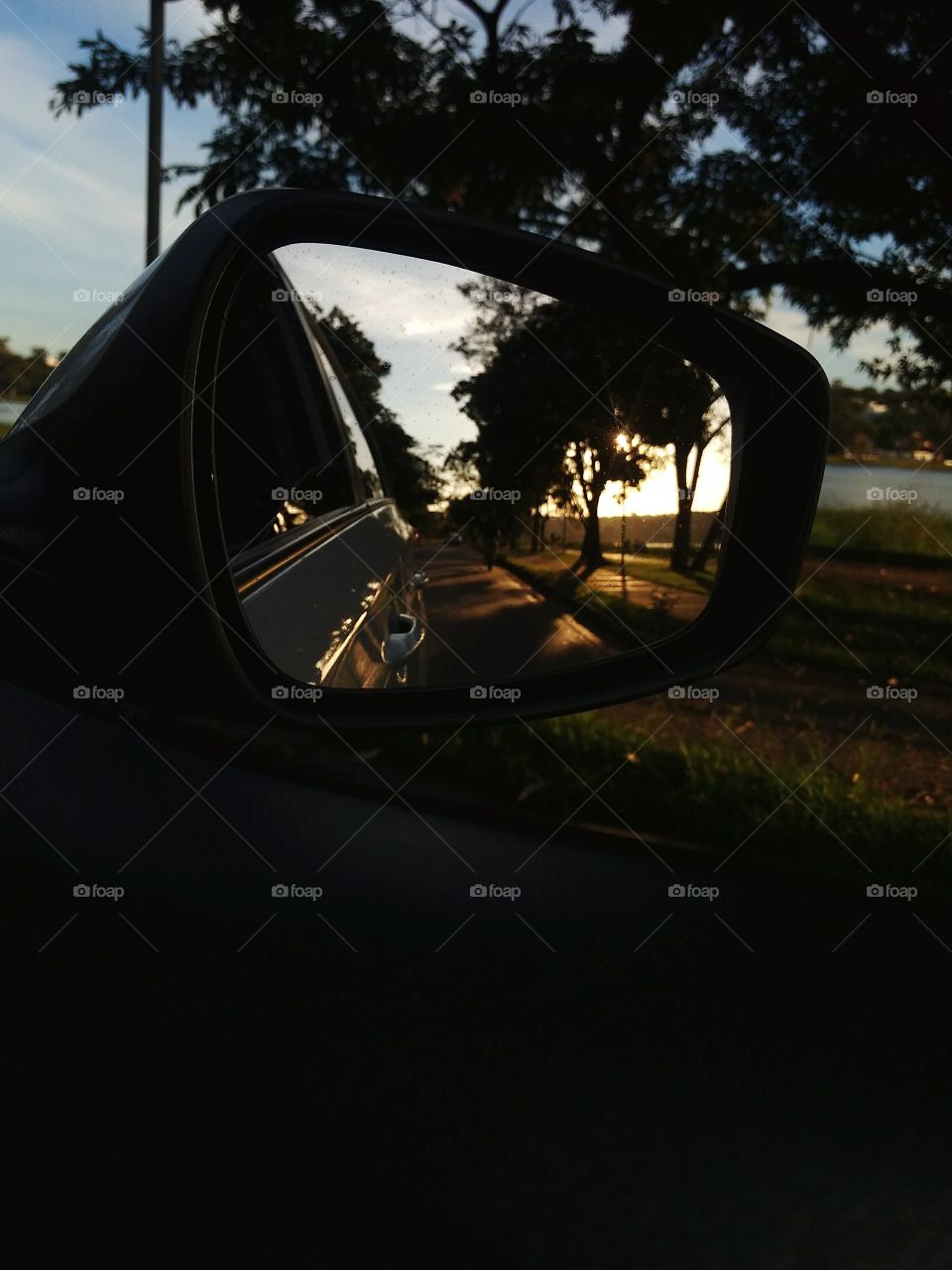 Mirror View of a Car