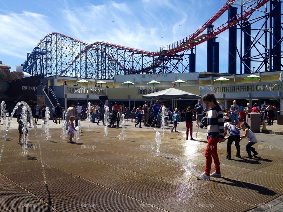 Blackpool . Family break