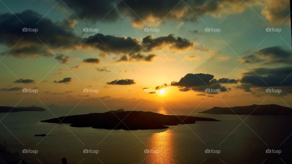 Sunset in Santorini
