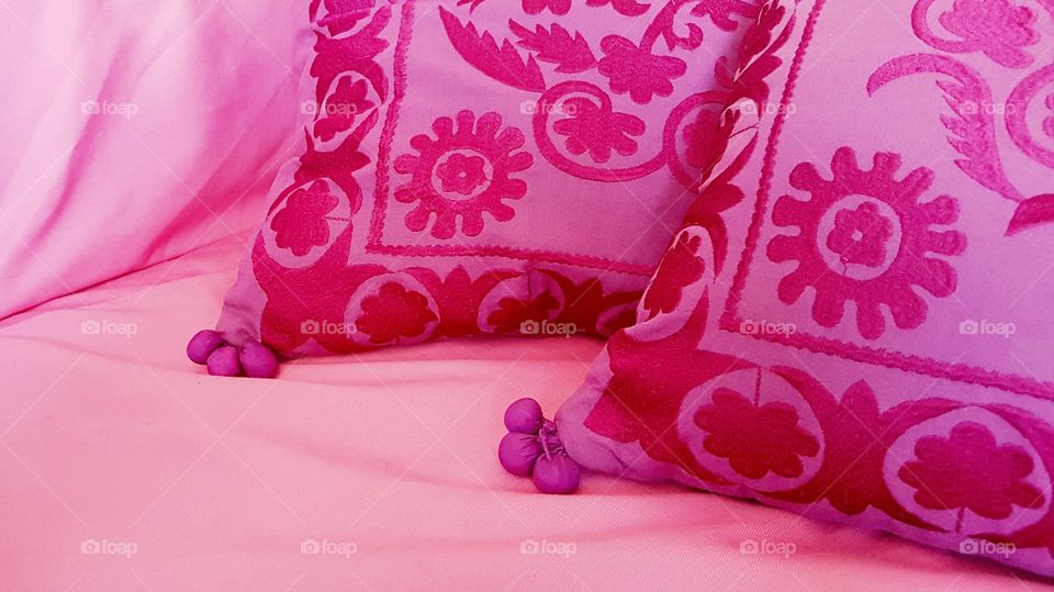 Pink sofa