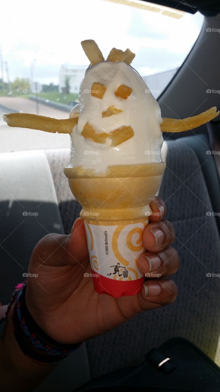 Kid's Ice cream & Fry Art