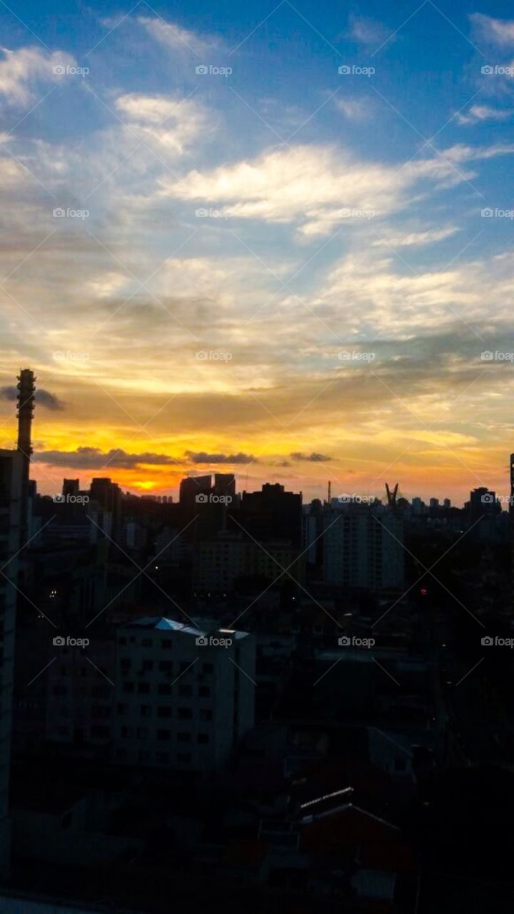 Sunset in Sao Paulo