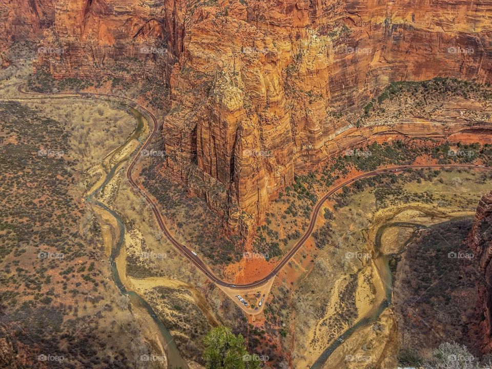 Big Bend in Zion National Park from Angel’s Landing