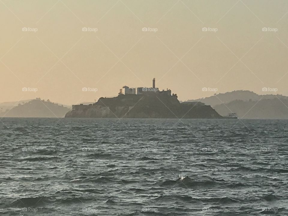 Alcatraz at dusk