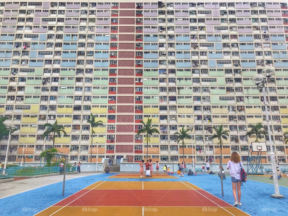 Hong Kong rainbow building