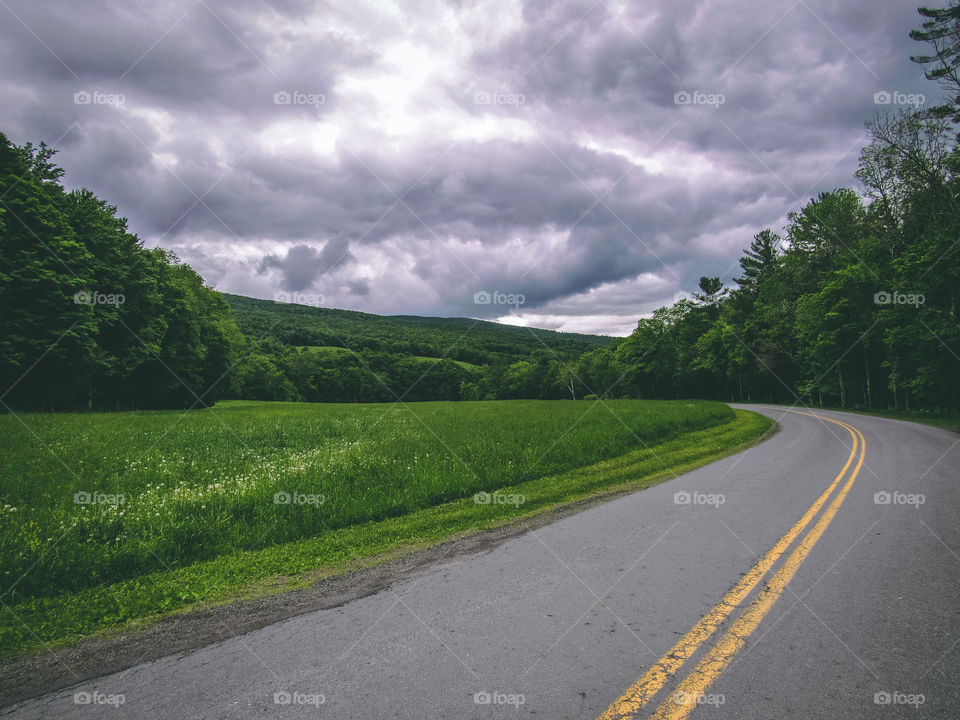 Arkville, New York, sun, sky, clouds, mountains, river, nature summer, top of the mountain , Landscape, view, panoramic view, forest, road, 