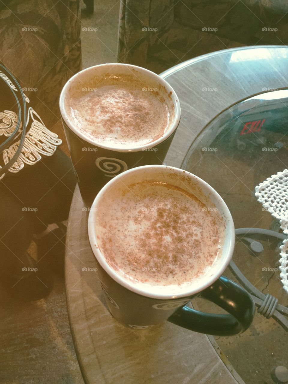 Chai lattes in the Coffee House