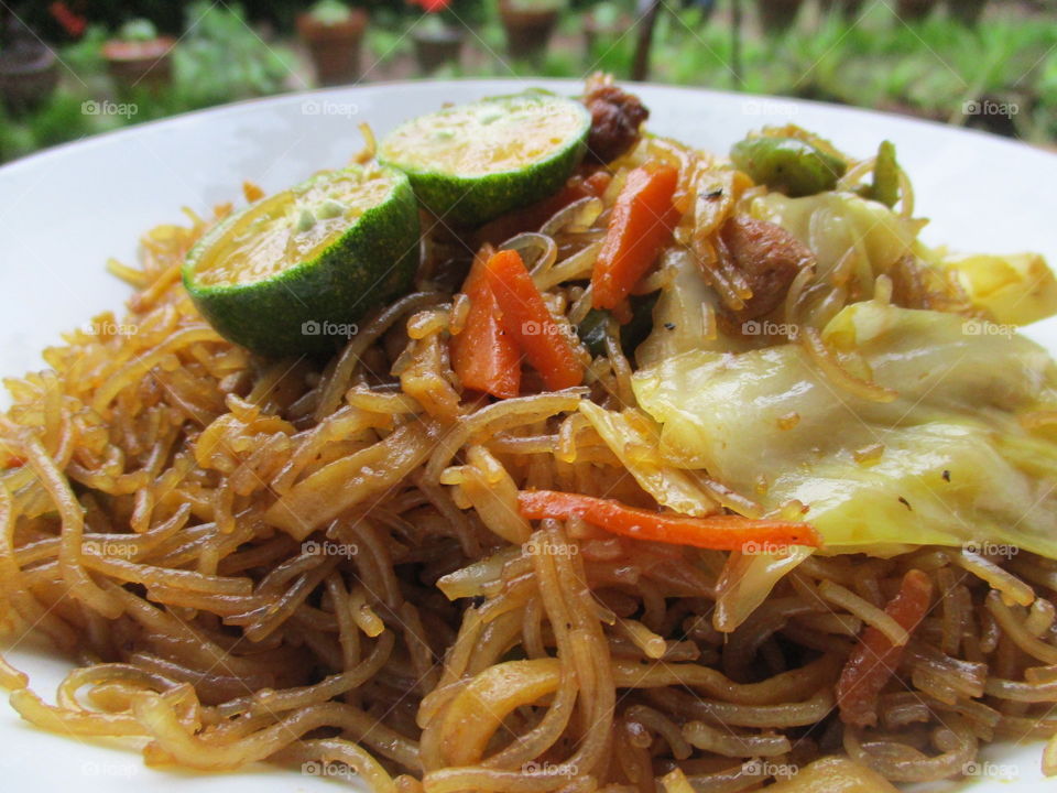 Filipino asian cuisine Pancit