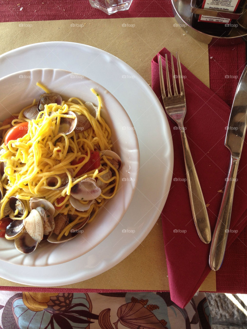 pasta tomato spaghetti fork by caro-lines