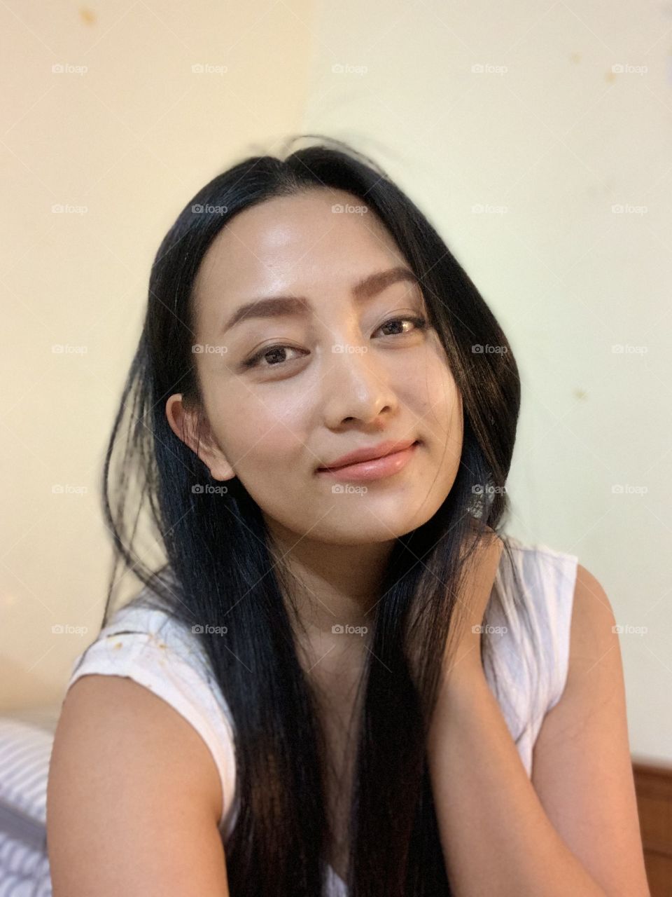 Just smile to make myself the day