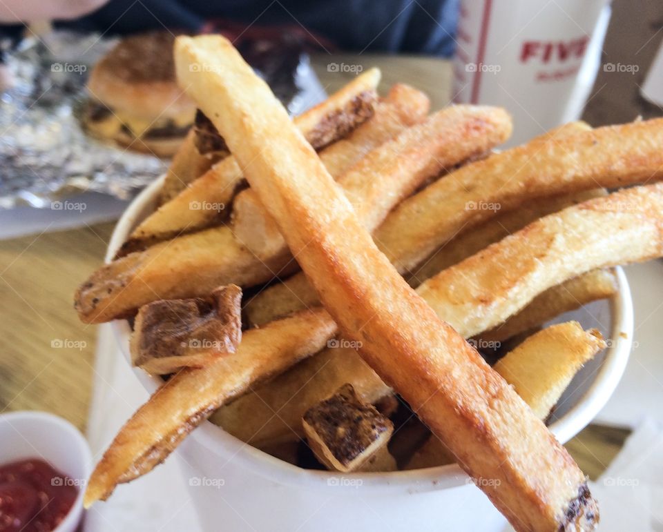 Cup of french fries 