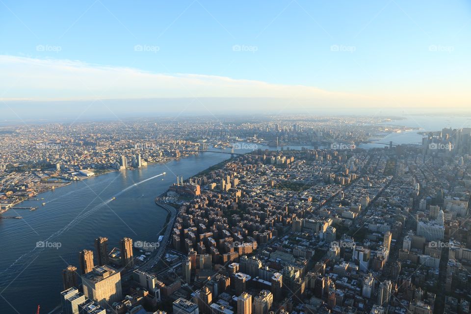 A helicopter trip over NYC