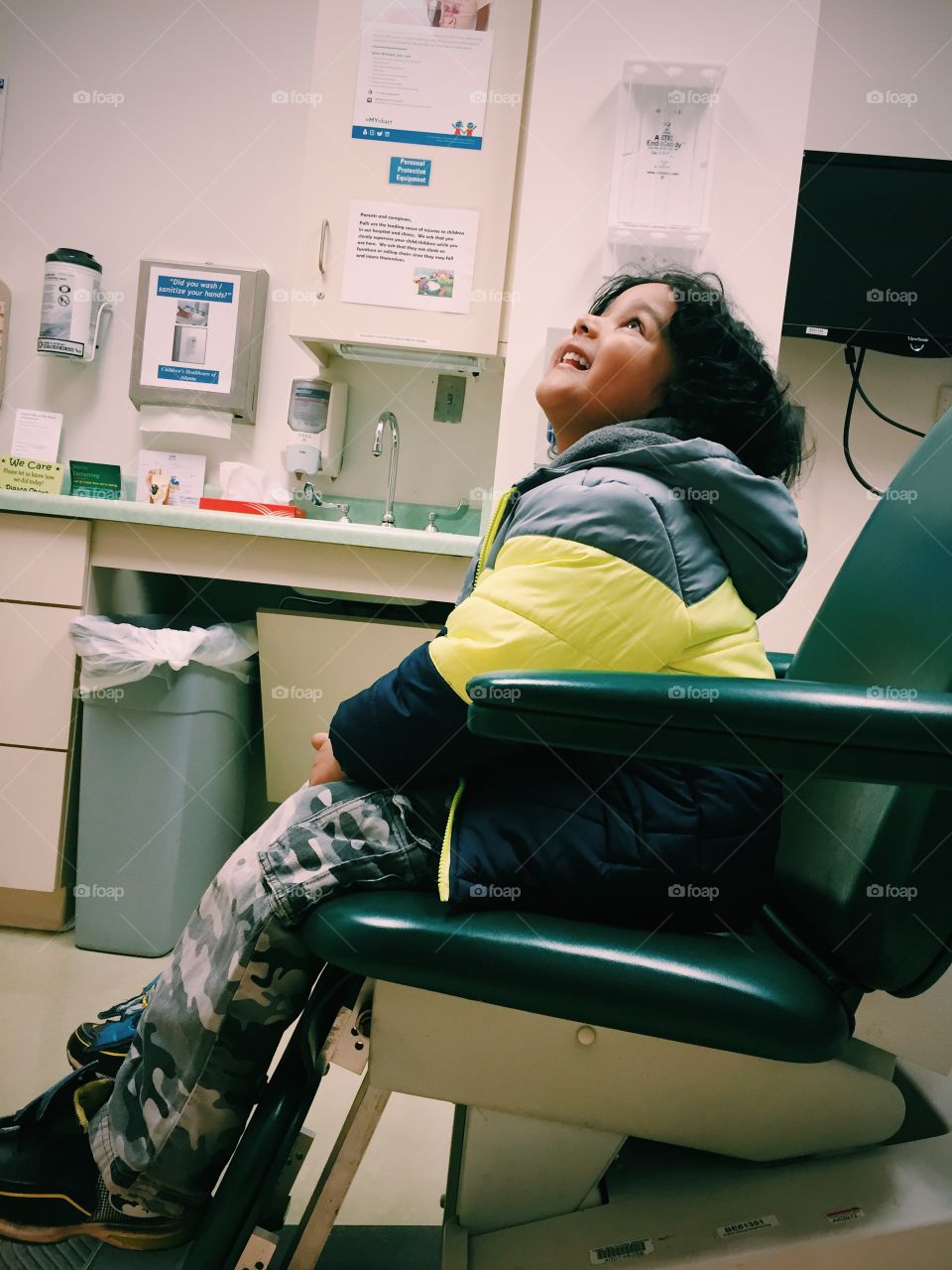 Kid at Doctor office 