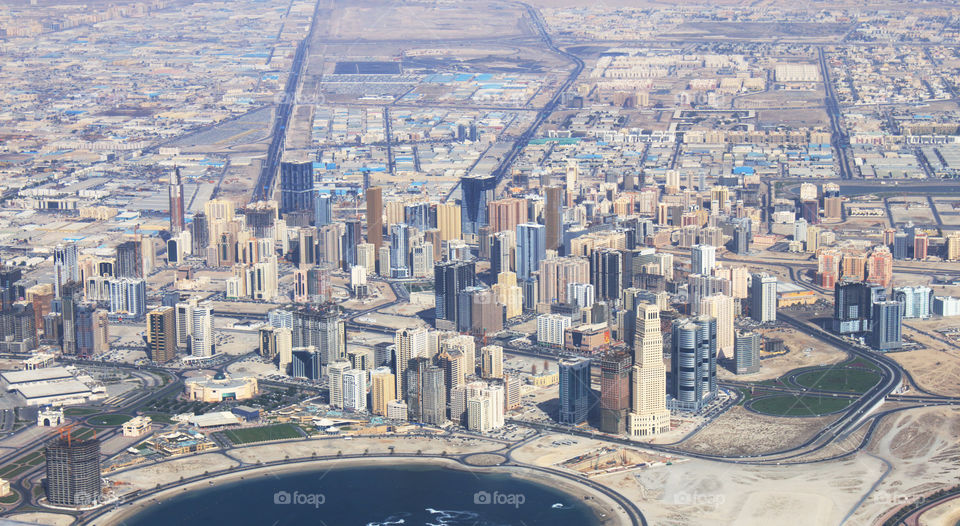 Sharjah aerial view